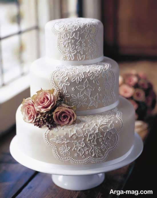 کیک عروسی زیبا 