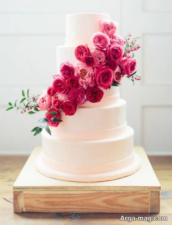 مدل کیک عروسی ساده و جذاب 