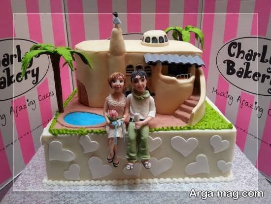 کیک عروسی فانتزی 