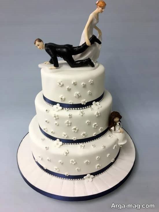 تزیین زیبا کیک عروسی 