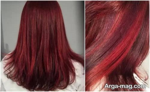 رنگ موی قرمز روشن 