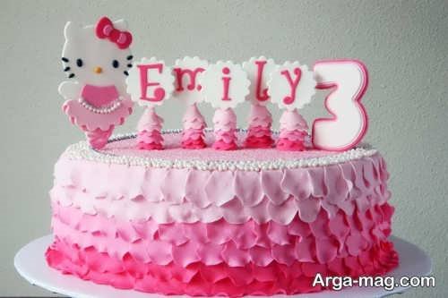 تزیین کیک تولد دخترانه 