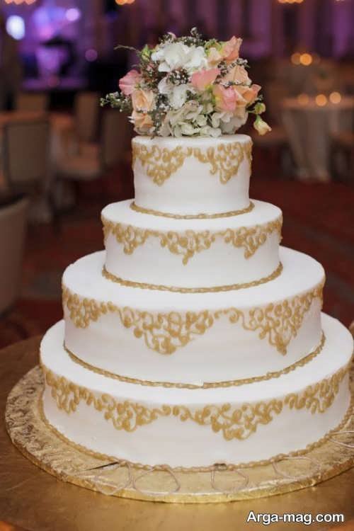 تزیین شیک و جالب کیک عروسی 