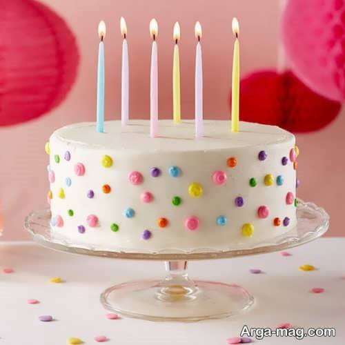 کیک تولد ساده 