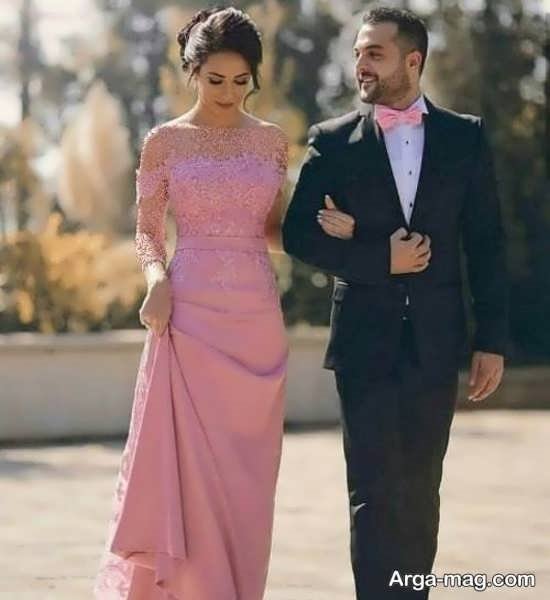 ست لباس عروس و داماد شیک