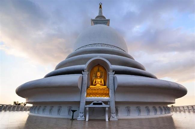 Japanese Peace Pagoda, Unawatuna, Sri Lanka
