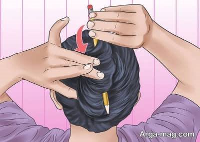 آموزش بستن مو بدون کش 