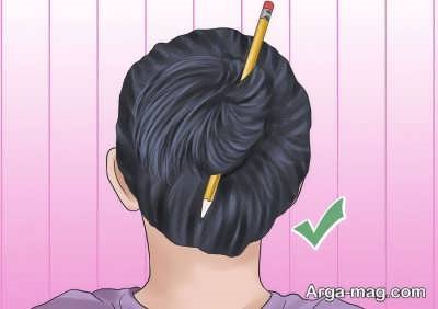 آموزش بستن موی سر بدون استفاده از کش های رنگی 