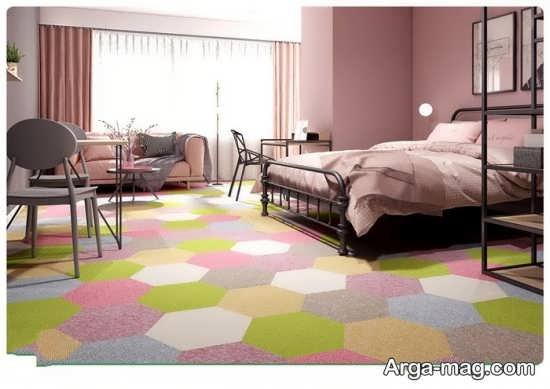 نمونه موکت های رنگی و زیبا اتاق خواب