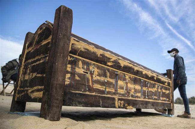 Wooden coffins, Saqqara, Egypt