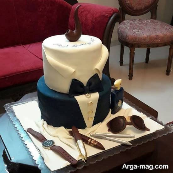 تزیین خلاقانه کیک تولد مردانه