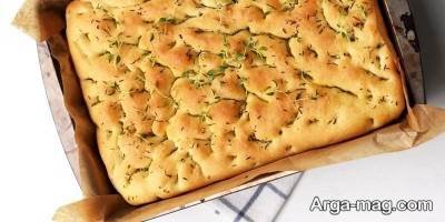 طرز تهیه نان فوکاچیا ایتالیایی با پخت متفاوت