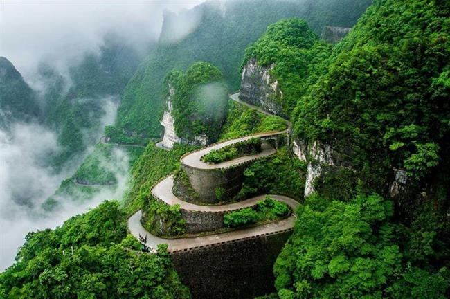 Tianmen Mountain Road, China