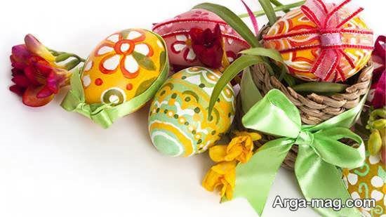 خلاقیت های شیک و زیبا برای تزیین تخم مرغ با روبان