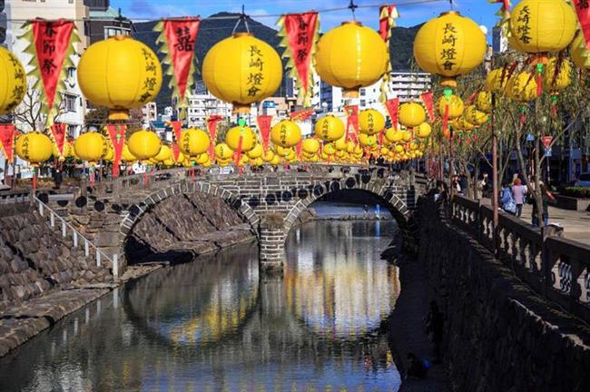 Meganebashi Bridge, Nagasaki, Japan