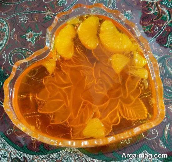 تزیین ژله با پرتقال ایده ای آسان