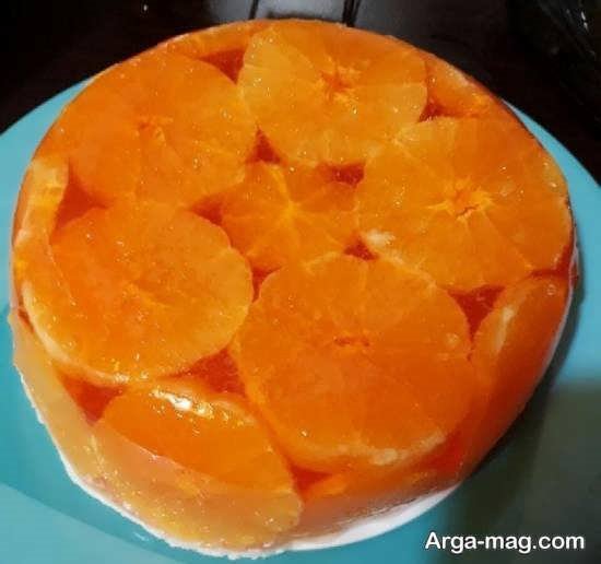 تزیینات شیک ژله با پرتقال