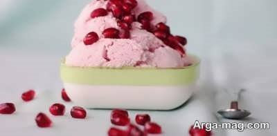 طرز تهیه بستنی اناری خوش طعم