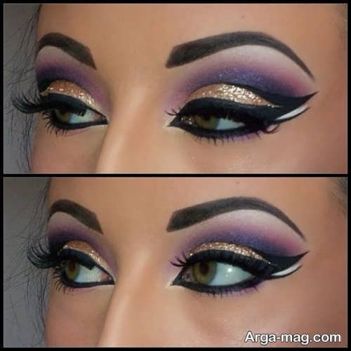 مدل آرایش چشم عربی شیک و متفاوت 