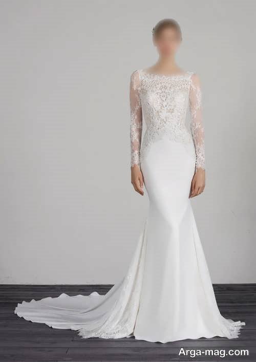 مدل لباس عروس 1401 دامن ماهی 