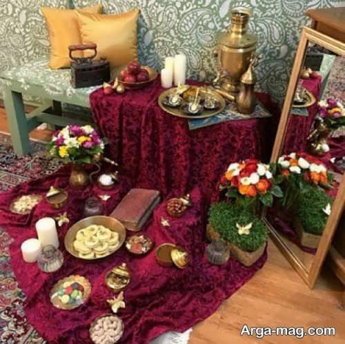 قشنگ ترین سفره هفت سین ساده
