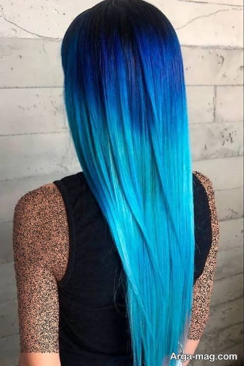 رنگ موی آبی فانتزی 
