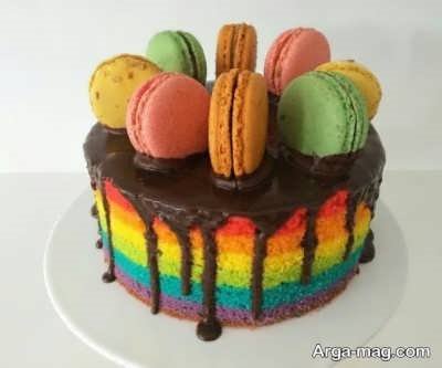 دستور پخت کیک رنگین کمان