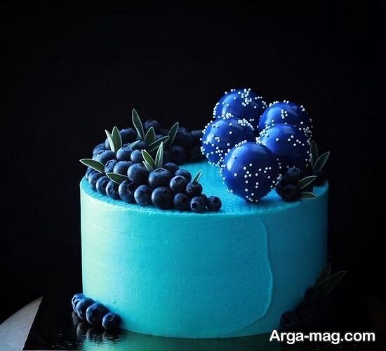 دیزاین خاص کیک آبی