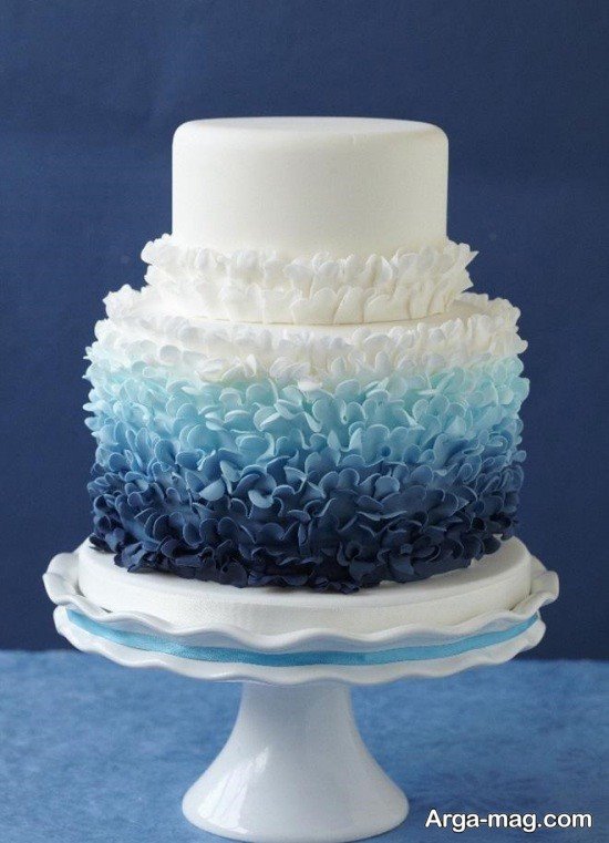 کیک تولد آبی متنوع