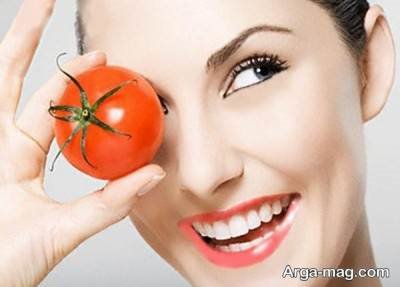 ماسک طبیعی گوجه فرنگی