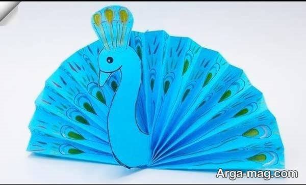 ساخت کاردستی طاووس برای کودکان با 2 روش