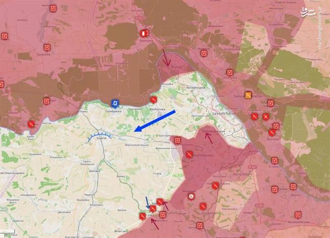 ارتش روسیه نیمی از راه پیروزی در نبرد دونباس را طی کرد/ شهر لیسیچانسک به تصرف ارتش روسیه درآمد/ حملات موشکی اوکراین به شهرهای مرزی روسیه +نقشه و تصاویر