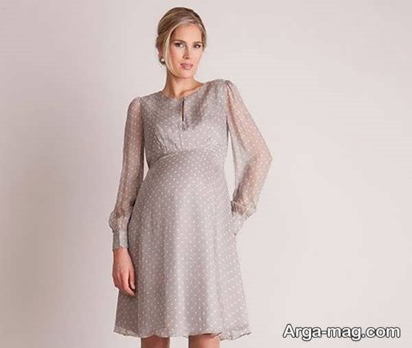 مدل لباس بارداری بلند و ساده