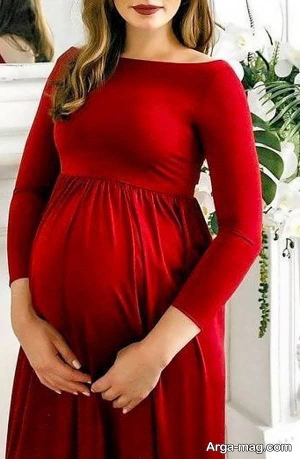 مدل لباس بارداری رنگ روشن