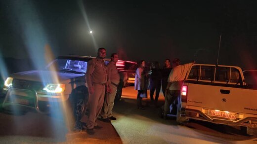 گشت و کنترل و پایش شبانه روزی برای جلوگیری از ورود دو قلاده یوز  به حاده اصلی عباس آباد به میامی