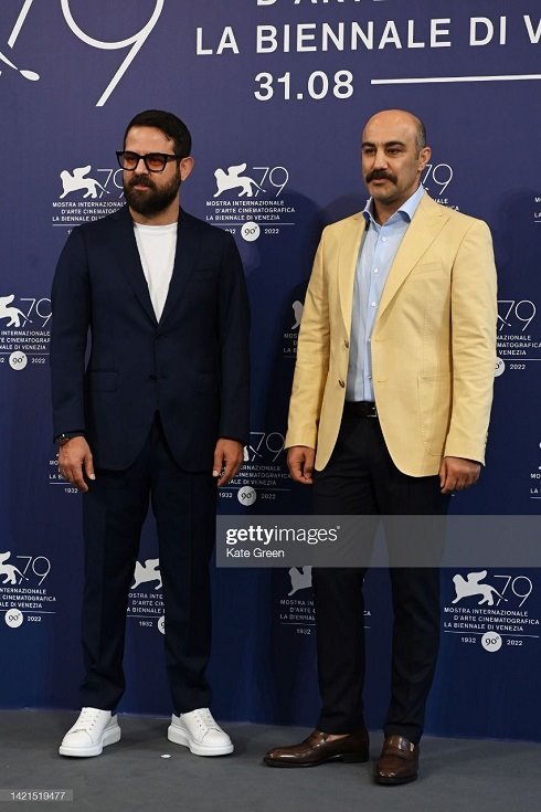 محسن تنابنده و هومن سیدی در جشنواره ونیز 2022