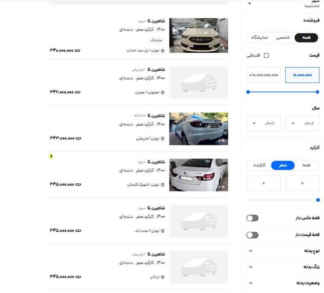 معامله عجیب سایپا با خریداران شاهین/ وقتی قیمت بازار از کارخانه پایین‌تر است!