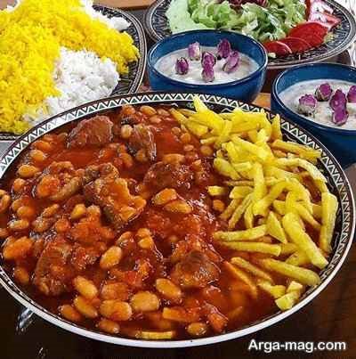 دستور تهیه خورش آق لوبیا