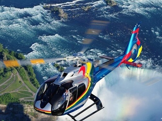ببینید ؛ لحظه‌ای رویایی از پرواز بر فراز آبشار نیاگارا