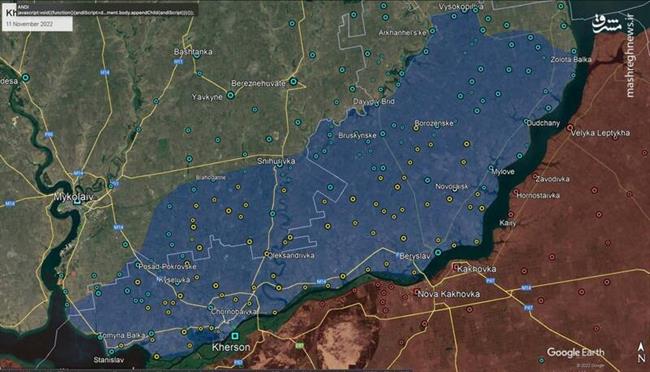 بررسی دلایل عقب نشینی ارتش روسیه از شهر خرسون/ بسته تسلیحاتی 400 میلیون دلاری امریکا برای ارتش اوکراین +نقشه و تصاویر