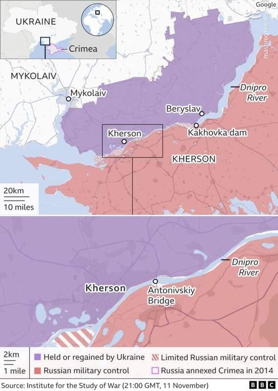 بررسی دلایل عقب نشینی ارتش روسیه از شهر خرسون/ بسته تسلیحاتی 400 میلیون دلاری امریکا برای ارتش اوکراین +نقشه و تصاویر