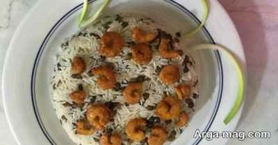 طرز تهیه عدس پلو با میگو