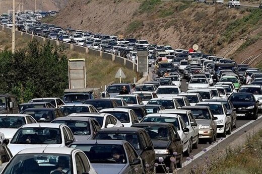 ببینید ؛ تصاویر تازه از ترافیک شدید در آزادراه تهران - شمال