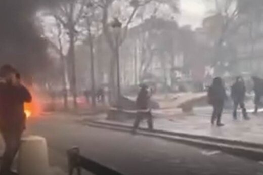 ببینید ؛ تصاویری آخرالزمانی از بلایی معترضین بر سر پاریس آوردند