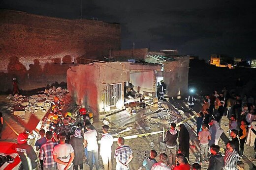 انفجار گاز و تخریب منزل مسکونی در مشهد
