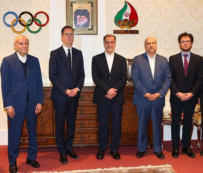 عکس ؛ دیدار سفیر فرانسه با مسئولان کمیته ملی المپیک