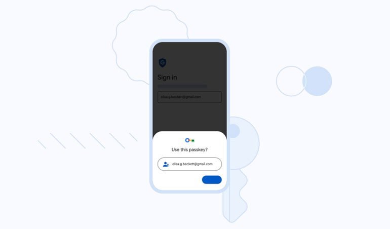 برای امنیت بیشتر، گوگل رمز عبور را با passkey جایگزین می‌کند