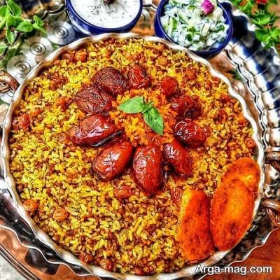 آشنایی با طرز تهیه عدس پلو با خرما