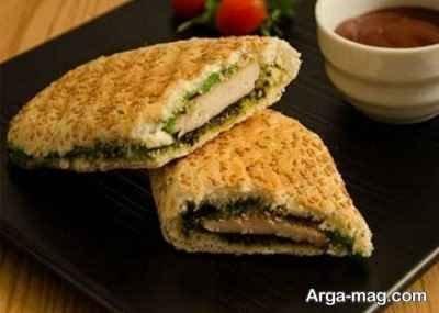 طرز تهیه ساندویچ چیکن پستو خوشمزه با سس خوش طعم