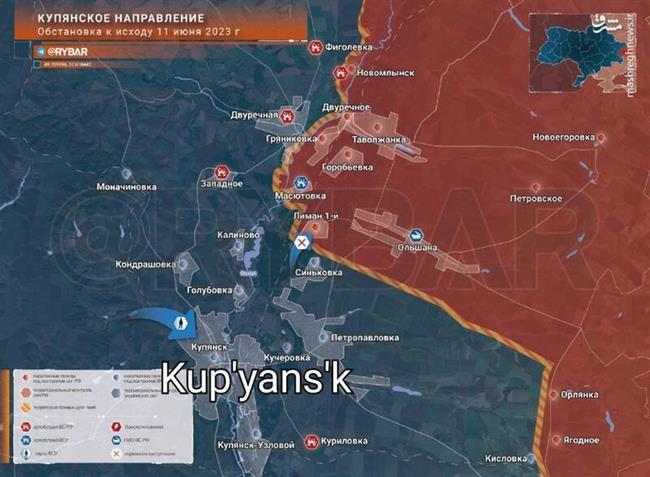 آغاز پیشروی ارتش اوکراین در جبهه جنوبی/ ادامه قتل عام تانک‌های آلمانی توسط ارتش روسیه +نقشه و تصاویر